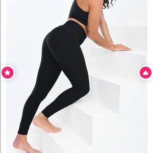 Booty by brabants black croco skin leggings